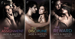 All three covers of Jade A. Waters's Lessons in Control series!