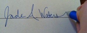 Jade's signature